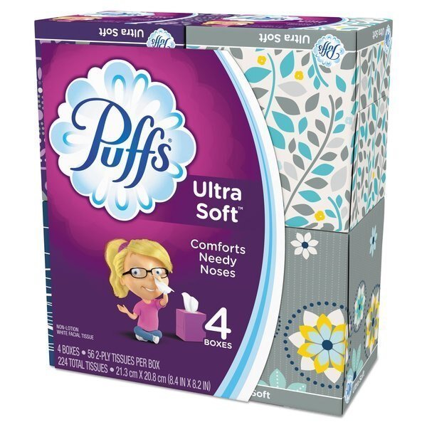 2 Ply Facial Tissue, 56 Sheets, Puffs, Mfr#: 35295PK